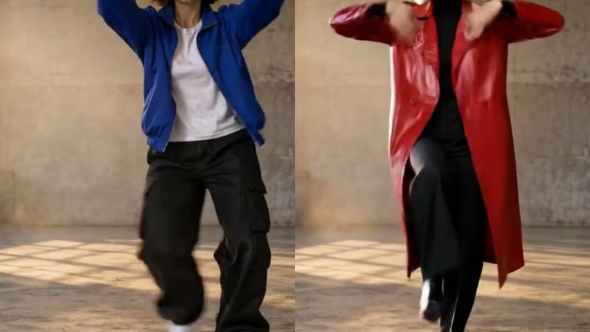 例:動画内の衣装を交換